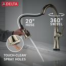 Single Handle Pull Down Kitchen Faucet in Lumicoat&reg; Polished Nickel 