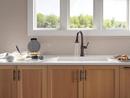Single Handle Pull Down Kitchen Faucet in Venetian Bronze 