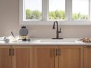 Single Handle Pull Down Kitchen Faucet in Venetian Bronze 