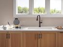 Single Handle Pull Down Kitchen Faucet in Venetian Bronze 