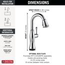 DELTA CASSIDY TOUCH2O BAR / PREP FAUCET WITH TOUCHLESS TECHNOLOGY 