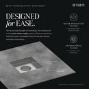 4 in. Square Drain Rough-In in Stainless Steel 