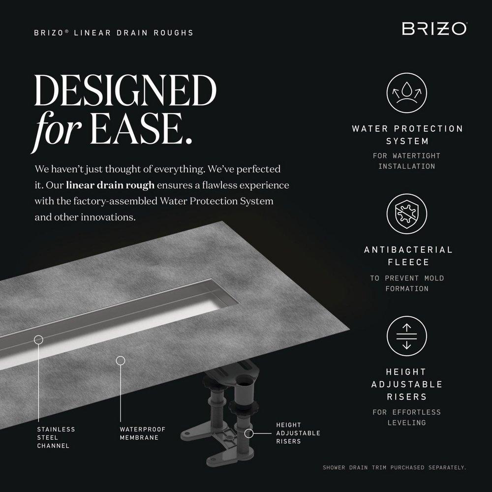 BRIZO OTHER: 24 LINEAR SHOWER DRAIN ROUGH 