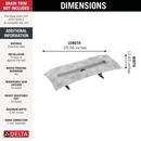 24 in. Linear Shower Drain Rough 