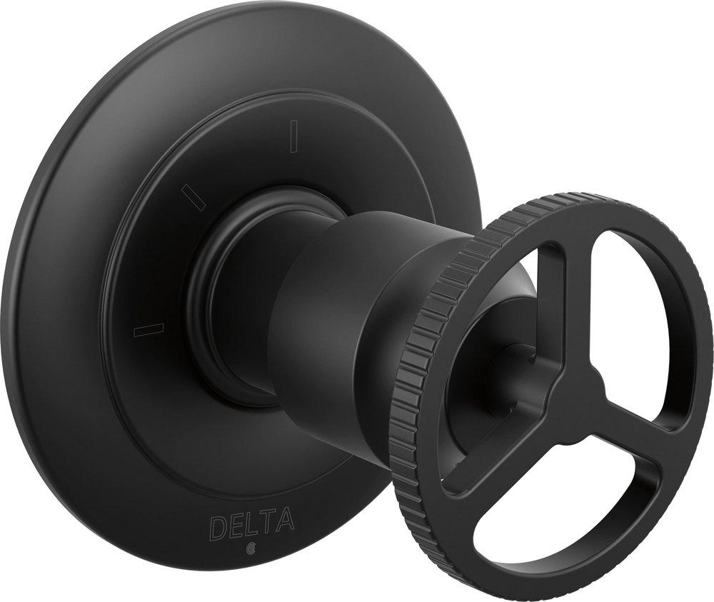 Single Handle Diverter Valve Trim in Matte Black 