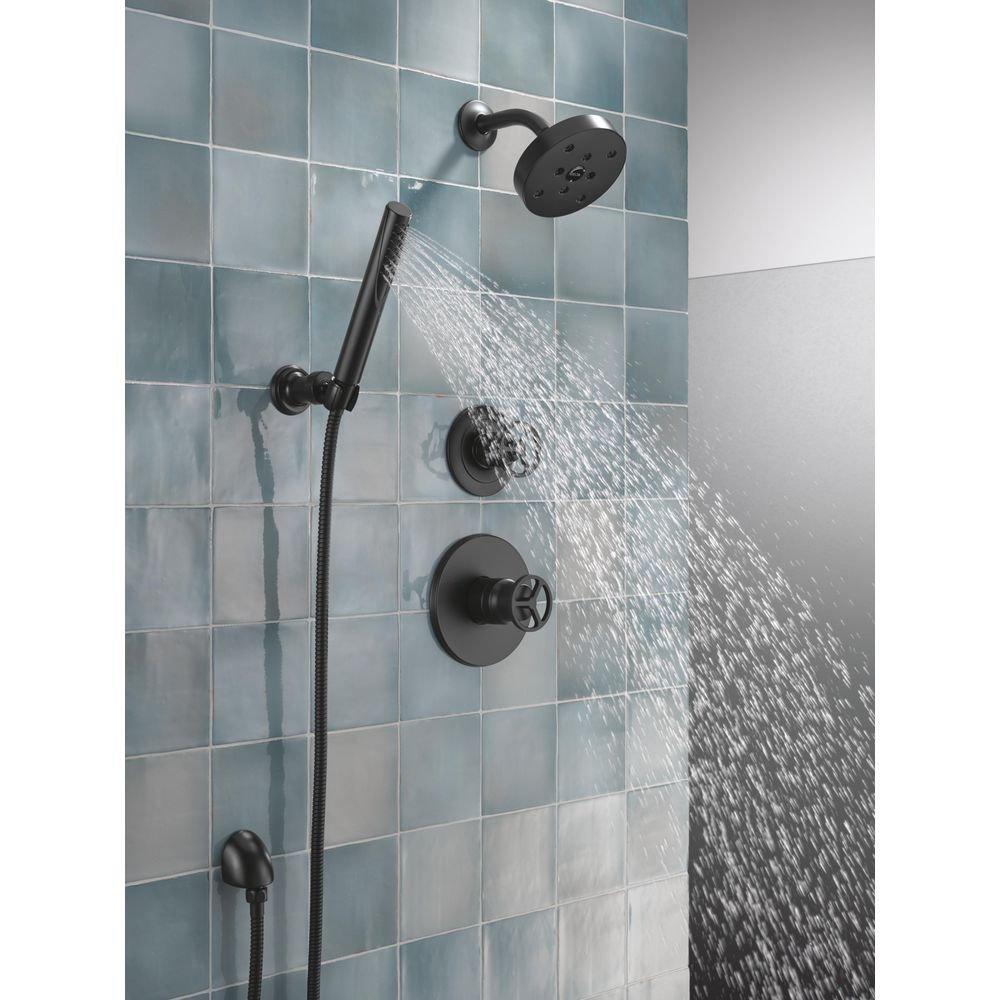Single Handle Diverter Valve Trim in Matte Black 