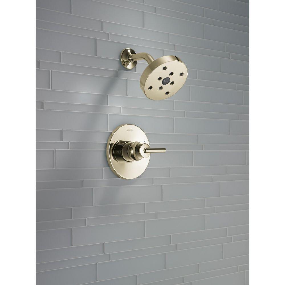 One Handle Single Function Shower Faucet in Polished Nickel 