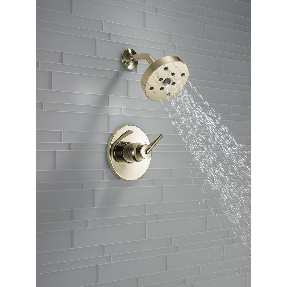 One Handle Single Function Shower Faucet in Polished Nickel 