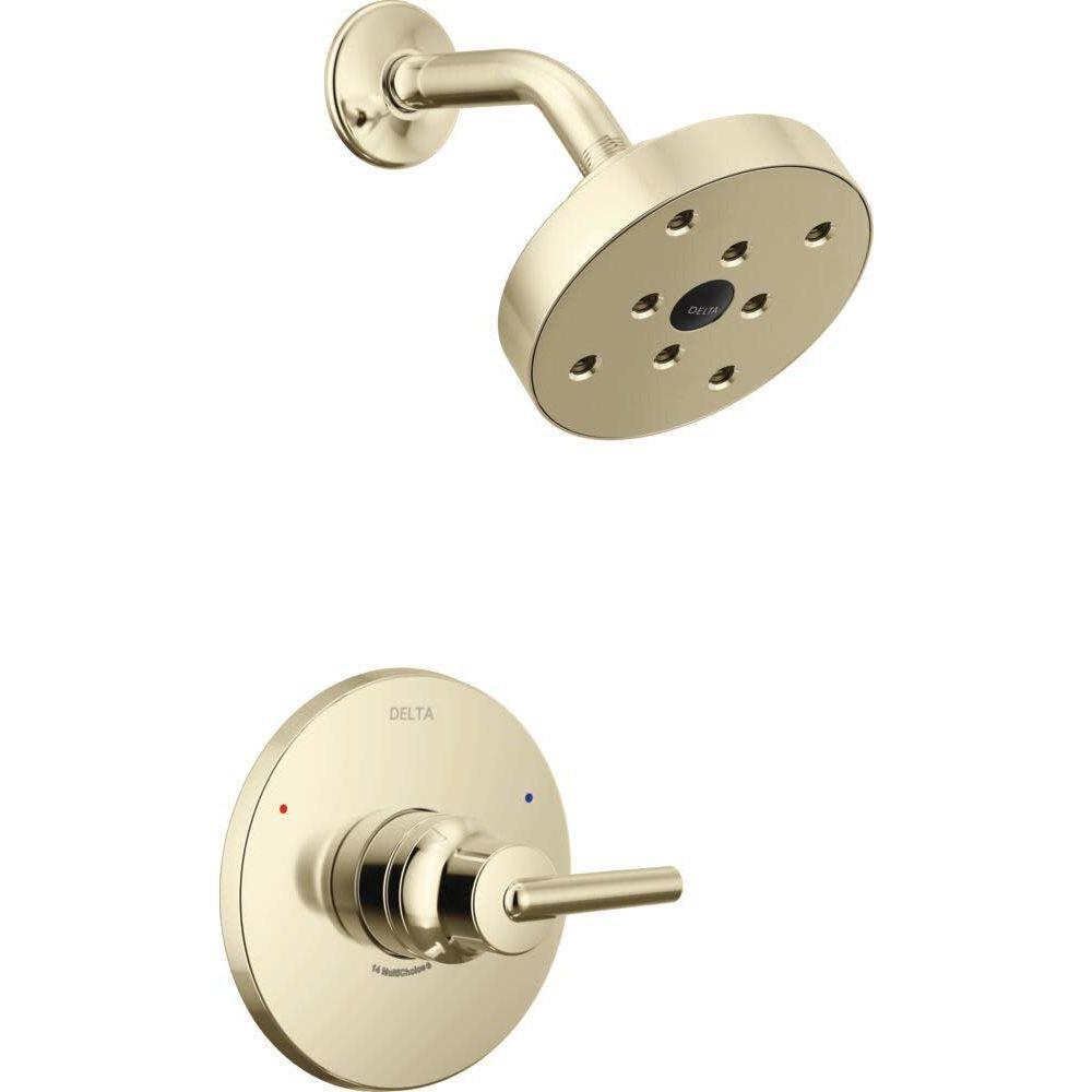 One Handle Single Function Shower Faucet in Polished Nickel 