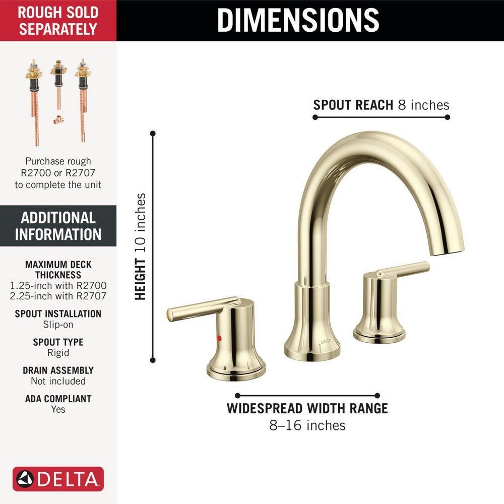 DELTA TRINSIC ROMAN TUB FAUCET TRIM 