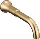 Wall Mount Bathroom Sink Faucet in Champagne Bronze (Handles Sold Separately)