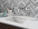 DELTA TRINSIC TWO HANDLE WALL MOUNT BATHROOM FAUCET 