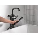 Delta Faucet Matte Black Single Handle Floor Mount Filler (Trim Only) 
