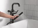 Delta Faucet Matte Black Single Handle Floor Mount Filler (Trim Only) 
