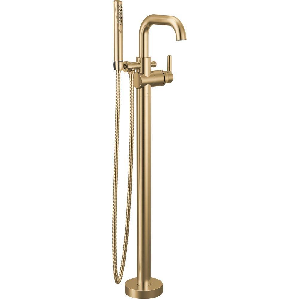Delta Faucet Champagne Bronze Single Handle Floor Mount Filler (Trim Only) 