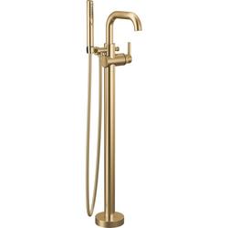 Single Handle Floor Mount Filler in Champagne Bronze (Trim Only)