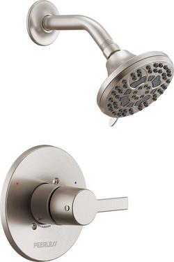 Single Handle Multi Function Shower Faucet in Brushed Nickel (Trim Only)