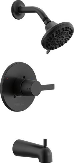 Single Handle Multi Function Bathtub & Shower Faucet in Matte Black (Trim Only)