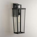 One-Light Large Black New Traditional Outdoor Wall Lantern 