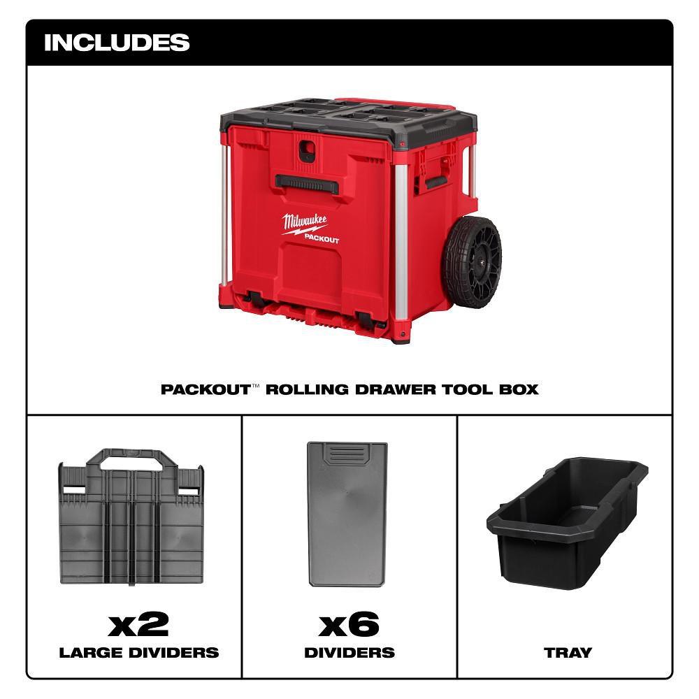 PACKOUT ROLLING DRAWER TOOL BOX 