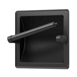 Wall Mont Toilet Paper Holder in Matte Black