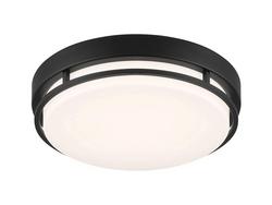 1-Light 18.5W Integrated LED Ceiling Light in Matte Black