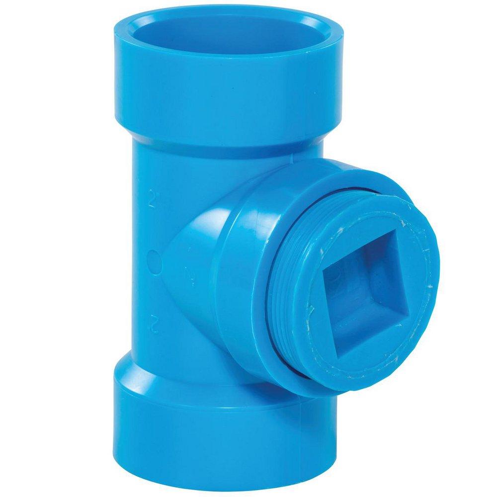 3 CO TEE W/PLUG BLUELINE S.F. 