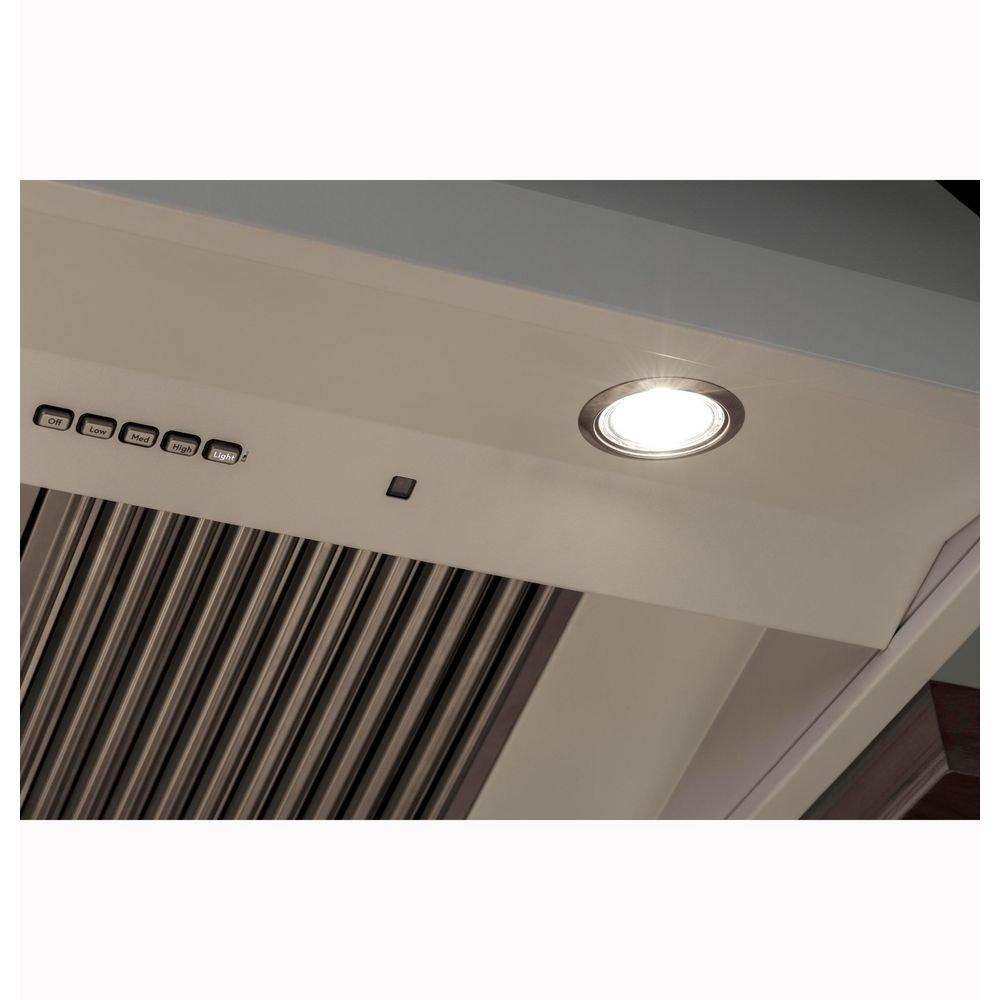 36 in. Commercial-Style Wall-Mount Hood in Matte White 
