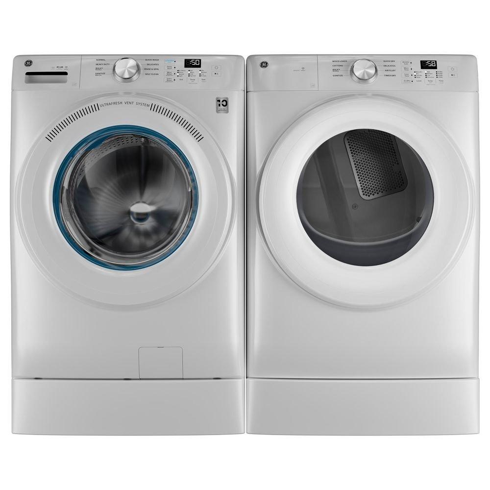 GE 4.8 CU FT FRONTLOAD WASHER WITH UFV WHITE 