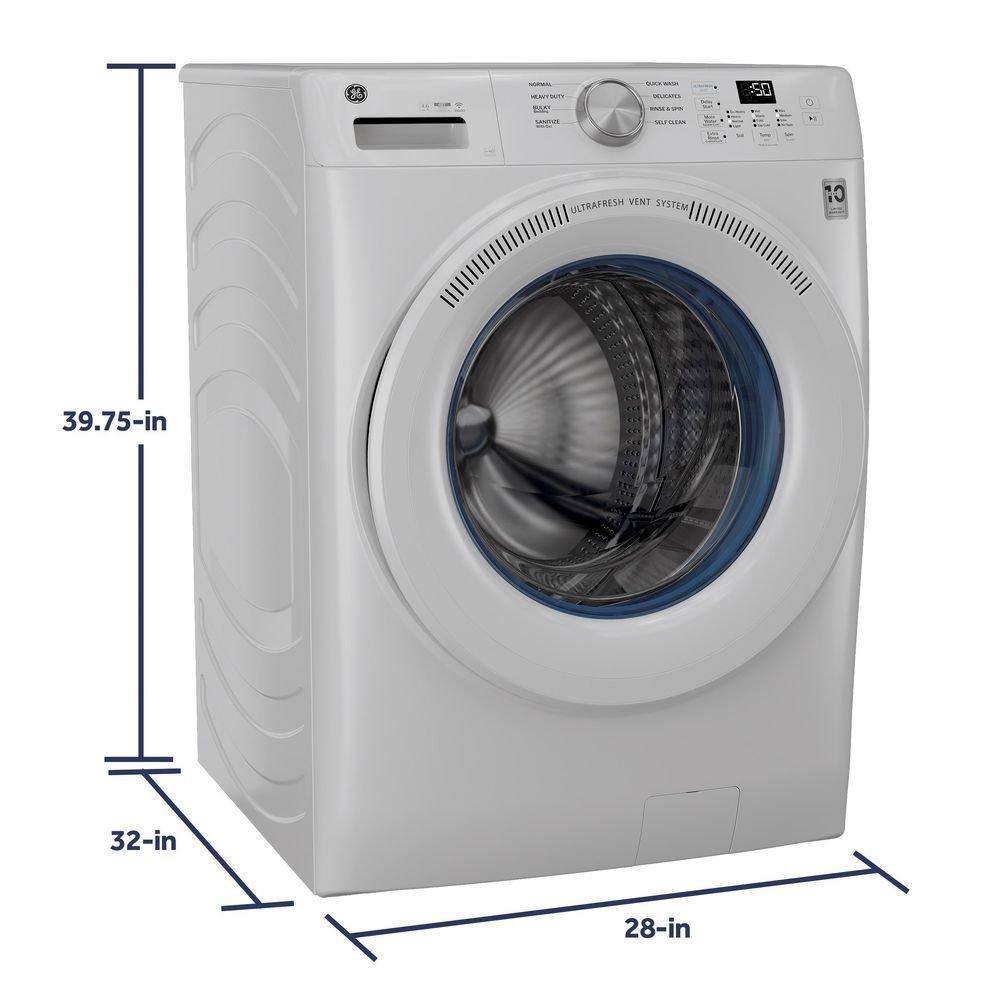 GE 4.8 CU FT FRONTLOAD WASHER WITH UFV WHITE 
