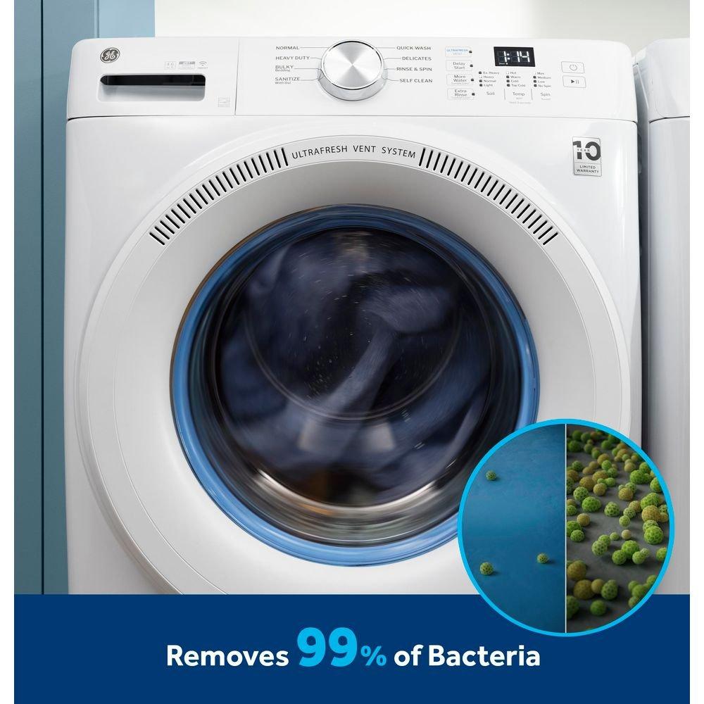 GE 4.8 CU FT FRONTLOAD WASHER WITH UFV WHITE 