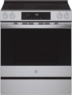 Energy Star 30"  Smart Slide In Induction and Convection Flat Top Range with No Preheat Airfry in Stainless Steel