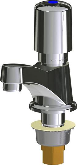 Metering Bathroom Sink Faucet in Polished Chrome