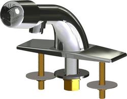 Single Handle Metering Bathroom Sink Faucet in Polished Chrome