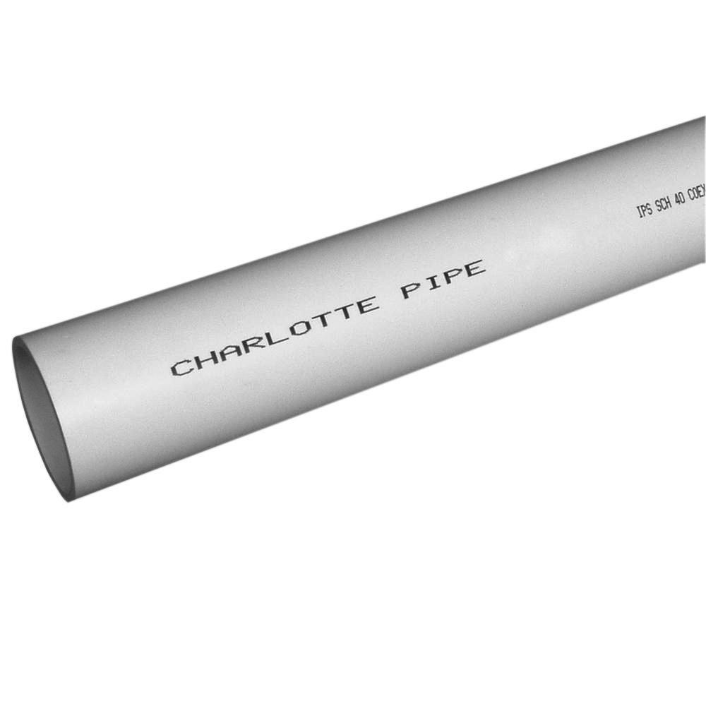 White 20 ft. Schedule 40 PVC Foam Core Pipe 