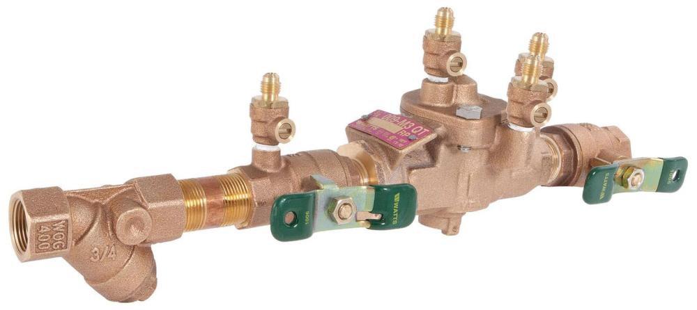 Watts Cast Bronze Bronze FNPT 175 psi Backflow Preventer 