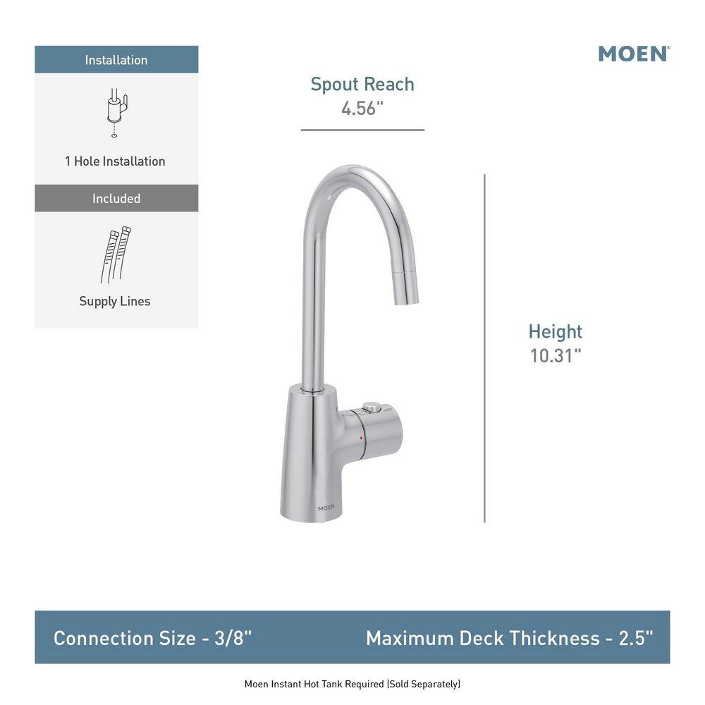 Moen Bronzed Gold Single Handle Water Filter Faucet 
