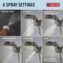 DELTA UNIVERSAL SHOWERING COMPONENTS: 6-SETTING HYDRORAIN WITH PROCLEAN 