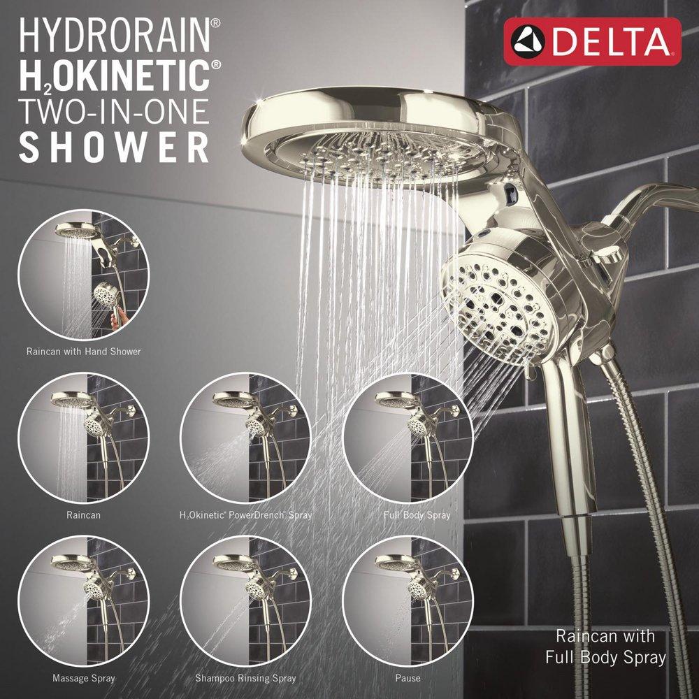 DELTA UNIVERSAL SHOWERING COMPONENTS: 6-SETTING HYDRORAIN WITH PROCLEAN 