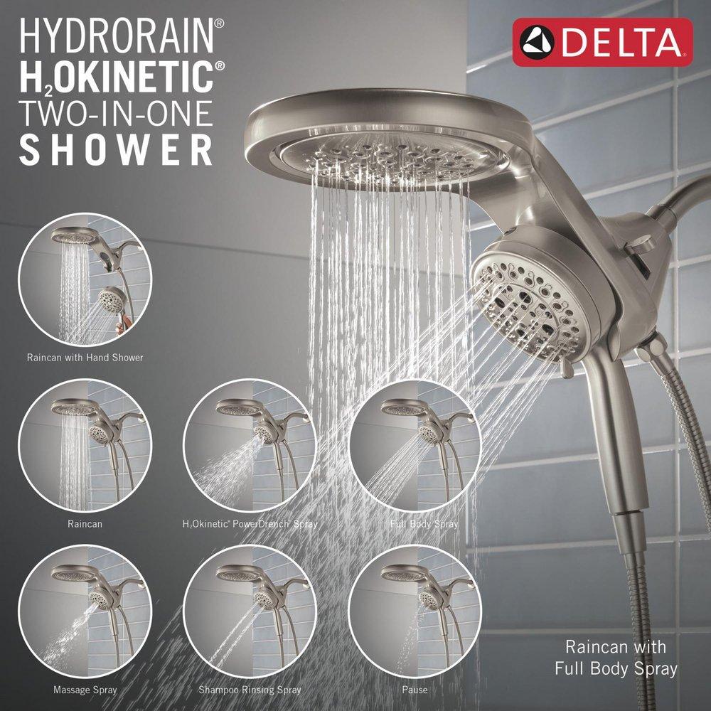 DELTA UNIVERSAL SHOWERING COMPONENTS: 6-SETTING HYDRORAIN WITH PROCLEAN 