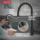 Single Handle Pull Down Kitchen Faucet in Matte Black 