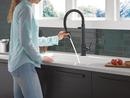 Single Handle Pull Down Kitchen Faucet in Matte Black 