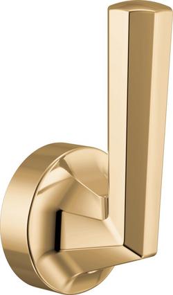 Single-Handle Floor Mount Tub Filler Lever Handle Kit in Polished Gold