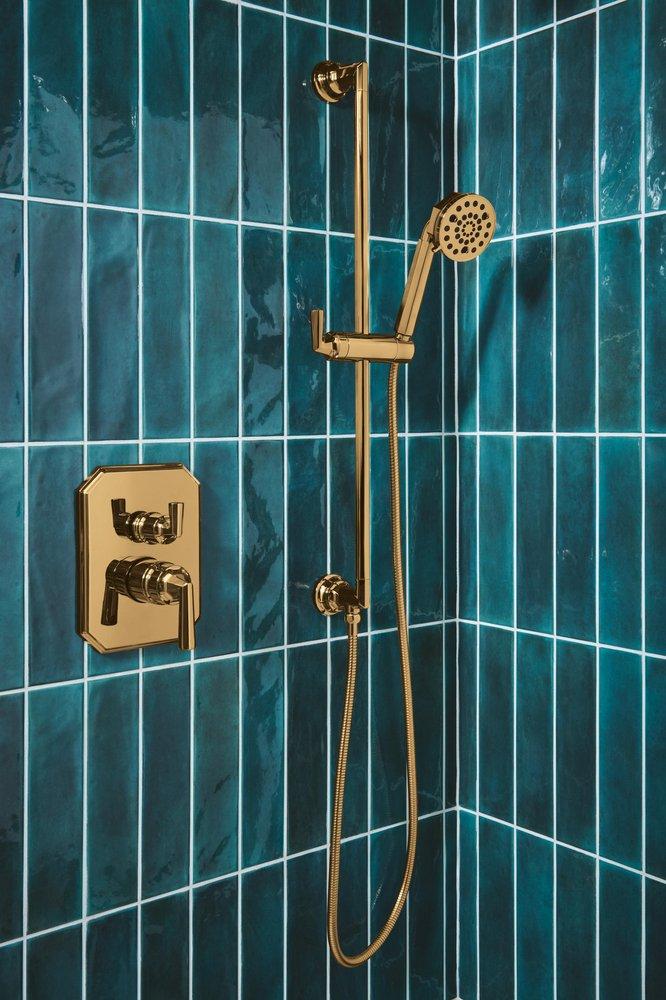 BRIZO BEAUCLERE PRESSURE BALANCE VALVE WITH INTEGRATED DIVERTER TRIM LEVER HANDLE KIT 
