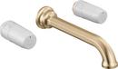 Wall Mount Bathroom Sink Faucet in Brilliance&reg; Luxe Gold&reg; (Handles Sold Separately) 
