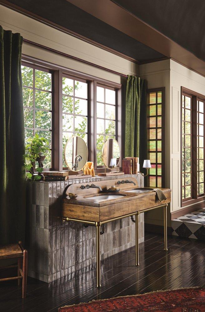 BRIZO BEAUCLERE SINGLE-HANDLE FREESTANDING TUB FILLER - LESS HANDLE 