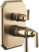 BRIZO BEAUCLERE TEMPASSURE THERMOSTATIC VALVE WITH INTEGRATED 3-FUNCTION DIVERTER TRIM 