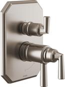 BRIZO BEAUCLERE TEMPASSURE THERMOSTATIC VALVE WITH INTEGRATED 3-FUNCTION DIVERTER TRIM 