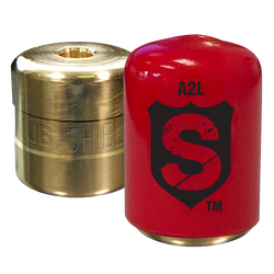 Shield Red A2L Locking Cap (100-Pack) Including 8 in. Magnetic Driver & 2 Bits