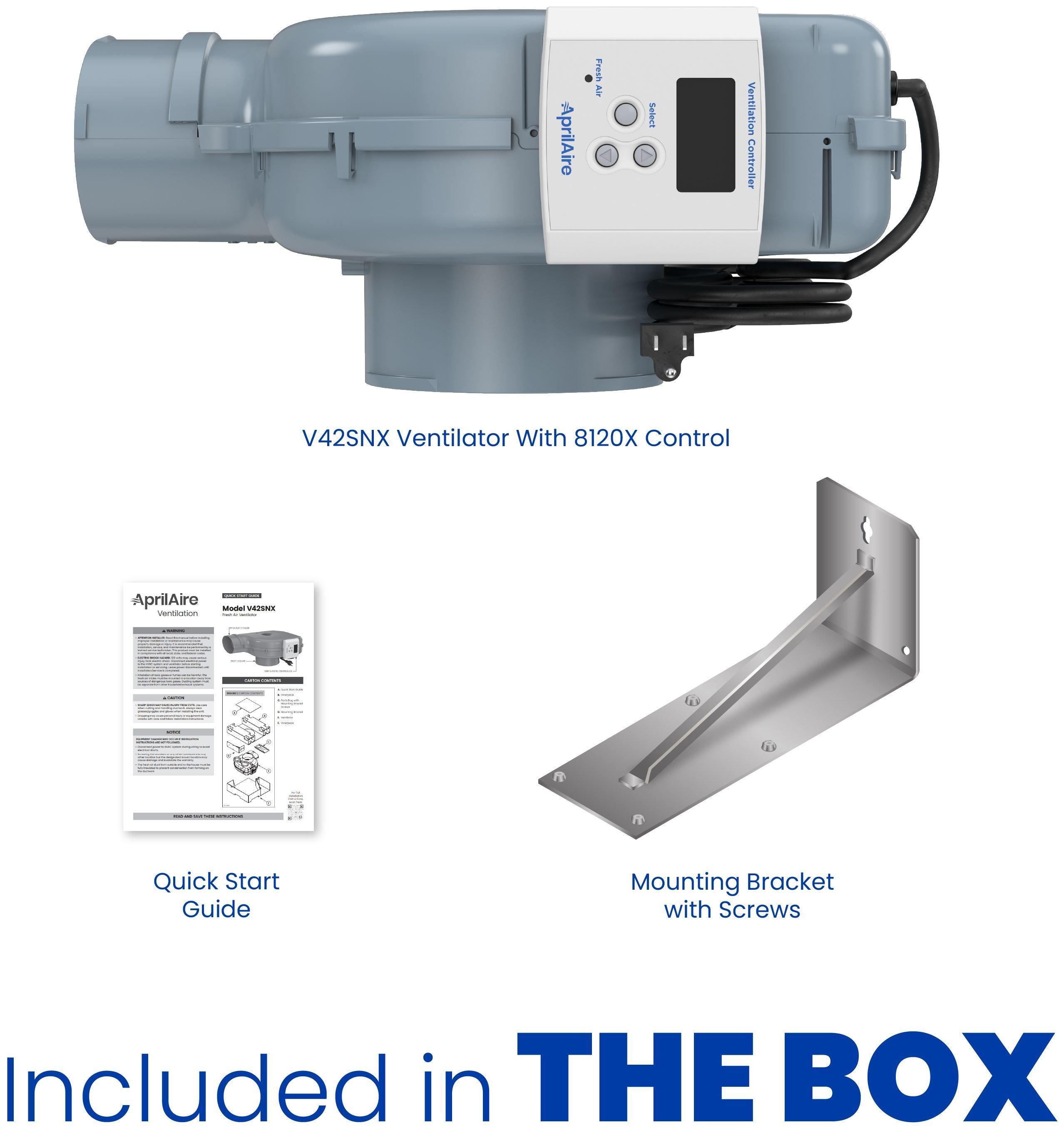 Fresh Air Ventilator with Backdraft Damper 